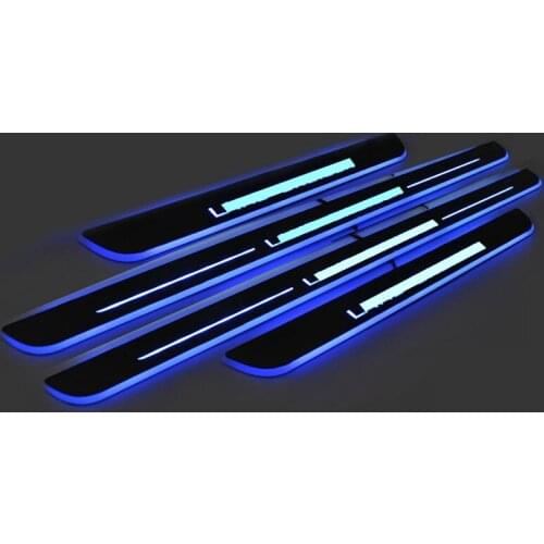 4pcs BRILLENT LED scuff plate door sills fit for Land Cruiser 2012-2019 CAR styling accessories