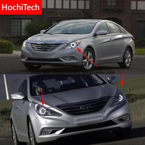 5 sets wholesale For Hyundai Sonata i45 2009-2014 COB Led day Light White Halo Cob Led Angel Eyes Ring Error Free Ultra bright