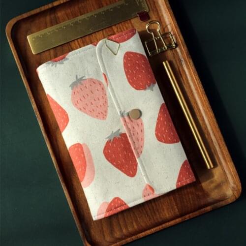 MINKYS 2021 New Soft Fabric 90 Sheets A6 Binder Journal Notebook Diary Planner Bullet Agenda Kawaii School Stationery