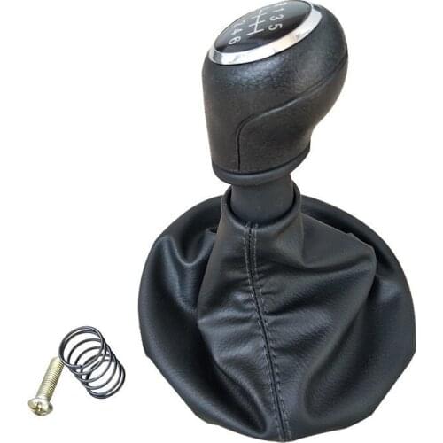 Car Gear Shift Knob 5 / 6 Speed Gear Lever Stick Gaiter Boot Cover for Volkswagen VW Transport T5 T5.1 T6 2003 2005-2015