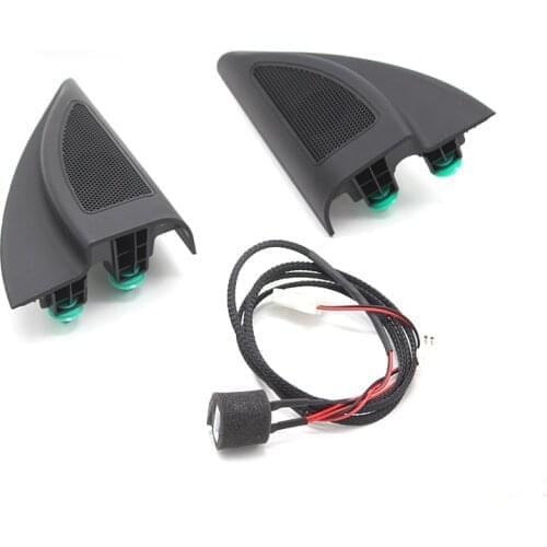 For Solaris 2017 triangle head tweeter speakers car tweeter audio trumpet speakers tweeter with wire