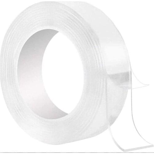Nano Tape Double Sided Transparent NoTrace Reusable Waterproof Adhesive Tape Sticker Cleanable Home Garden Gekkotape