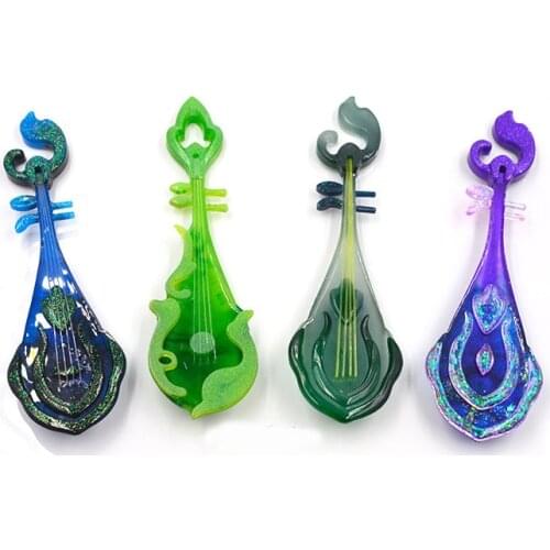 New Transparent Silicone Mould Dried Flower Resin Decorative Craft DIY lute Mold epoxy resin molds for jewelry