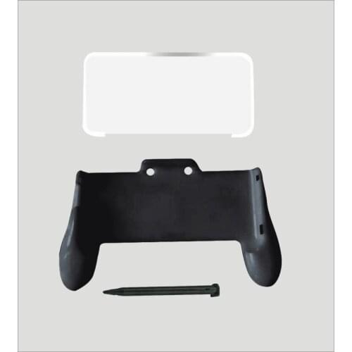 3 in 1 Gaming Accessories Kit for Nintend NEW 2DS LL XL Console Hand Grip+Crystal Case+Plastic Stylus Pen Stylus