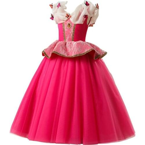 Snow Frozen Queen Anna Elsa Kids Cosplay Costume Children Birthday Party Gift Princess Dress
