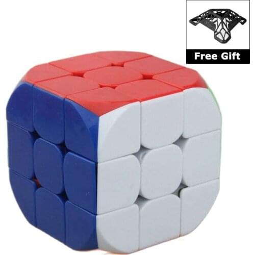 CubeTwist Obtuse Angle Wave 3x3x3 Magic Cube Stickerless Puzzle Cube Educational Toys for Kids Children