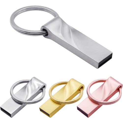 MINI Pendrive 64gb Metal Usb Flash Drive 2.0 32gb Pendrive 16gb 8gb 4gb USB Stick Pen Drive 128gb with Gift Key Ring Usb Key