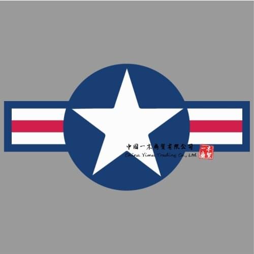 Motorcycle Decal US Air Force Star Reflective Blue Car Sticker Moto US Army Decal