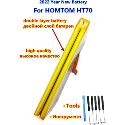 AZK 10000mAh For Homtom HT70 Battery Hight capacity Replacement Backup Battery With Tools For Homtom HT70 Smartphone battery