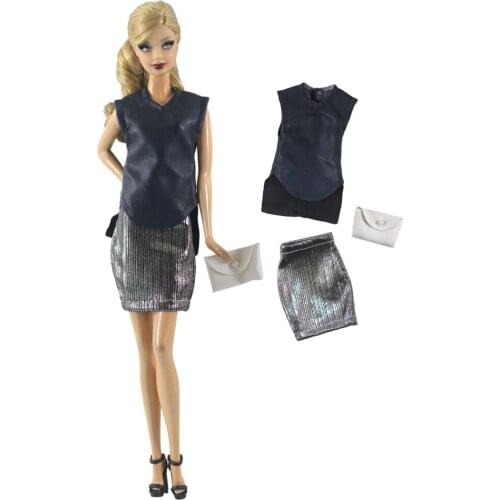 30cm for barbie Doll clothes Dress Fashion Casual doll suit for licca For Barbie Doll Accessories Baby Toys Best Girl' Gift