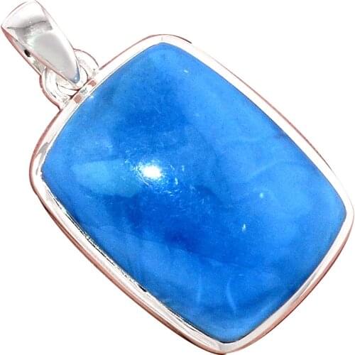 Genuine OWYHEE OPAL Pendant 925 Sterling Silver, Hand Made Women Fine Jewelry Gift