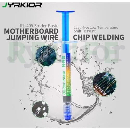 RL-405 Low Temperature Lead-Free Solder Paste For Jump Wire CPU Motherboard Soldering Dock Charger Repair for iPhone