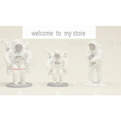 Pvc figure mini astronaut astronauts miniature doll ornaments doll model decoration Toys figures 3pcs/set