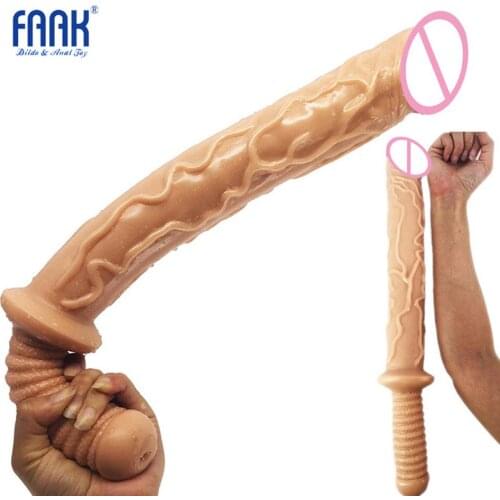 Super Huge Dildo Size 47.5*5.5cm Dildo Big Special Handle Realistic Glans Dildos For Women Consolador Large Penis Realistico