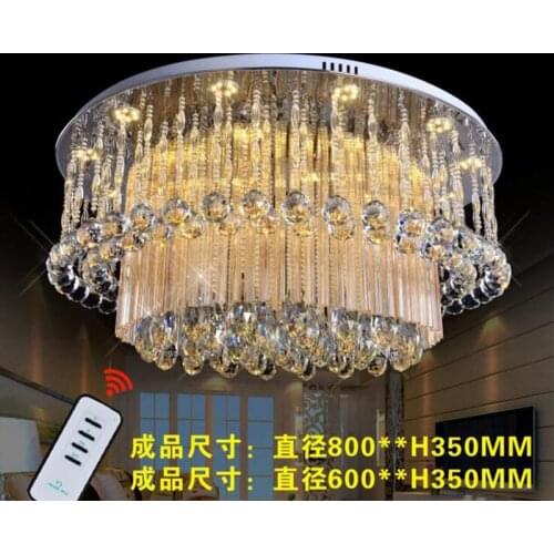 Led ceiling crystal lamp round lamps living room crystal luxury bedroom lamp LED lighting fixture led home ceiling lighting lamp