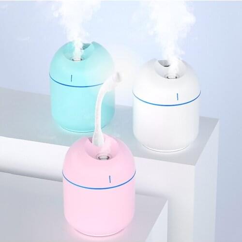 250ML Mini Ultrasonic Air Humidifier Aroma Essential Oil Spray Diffuser For Office Home Car USB Fogger Mist Maker LED Night Lamp