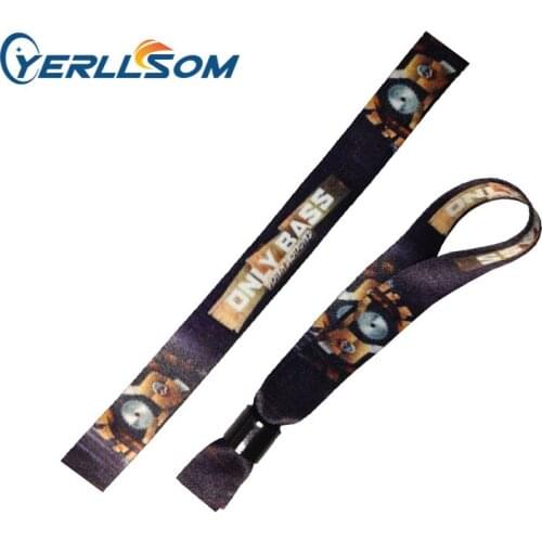 High Quality 1100pcs/Lot free shipping Printed cloth wristbands with custom design for events S20052914