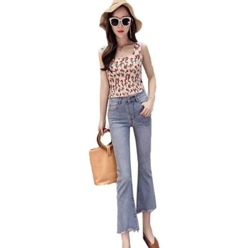 XLMJDZGS Women's Flared Jeans