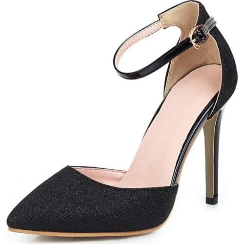 IPPEUM Womens Designer Shoes Spring Autumn New Sexy Pointed Toe Womens High Heel Shoes Sandals Women Summer