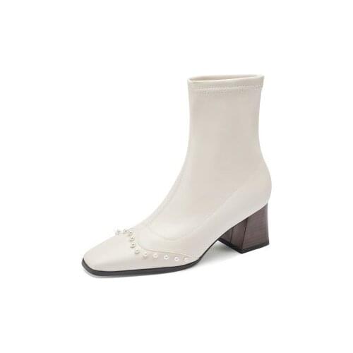 Big Size Square toe boots boots women shoes ankle boots for women ladies boots shoes woman winter