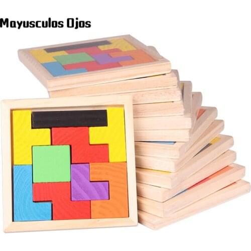 1PC Childrens Educational Toys Intellectual Development Tetris Wooden Puzzle Toys