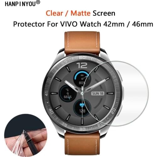 10 Pcs For VIVO Watch 42mm 46mm Smart Watch Ultra Clear Glossy / Anti-Glare Matte Screen Protector Soft Film -Not Tempered Glass