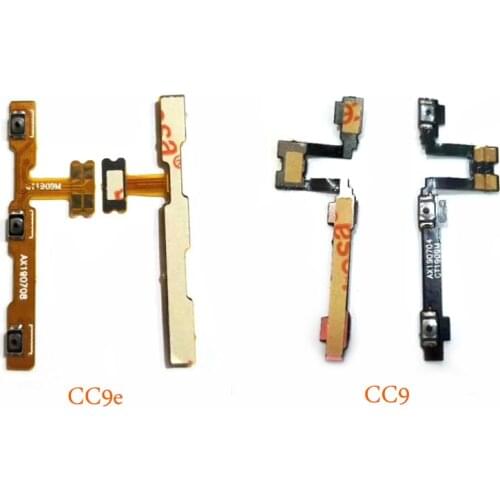10PCS For Xiaomi CC9 CC9e Power On Off Volume Switch Side Button Key Flex Cable Replacement Parts