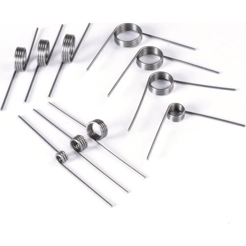 10Pcs 0.3 0.4 0.5 0.6 0.7 0.8mm Spring Steel or 304 Stainless Steel Small V Shaped Coil Torsion Spring 90 135 175 180 degree