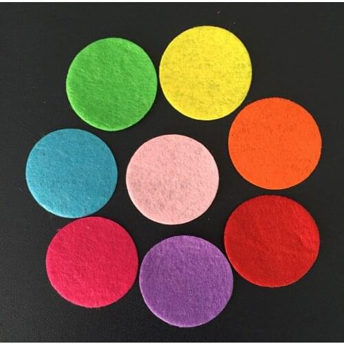 100pcs 40mm Mix Color Padded Felt Round Shape Craft/ DIY Appliques Clothing Decoration Scrapbook DIY Crafts Supplies A15D