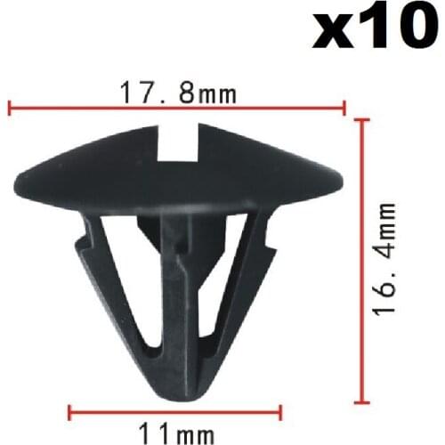 10x For Honda Nylon Retainer Clip / Cowl Top Retaining Clips 91501-TOA-003