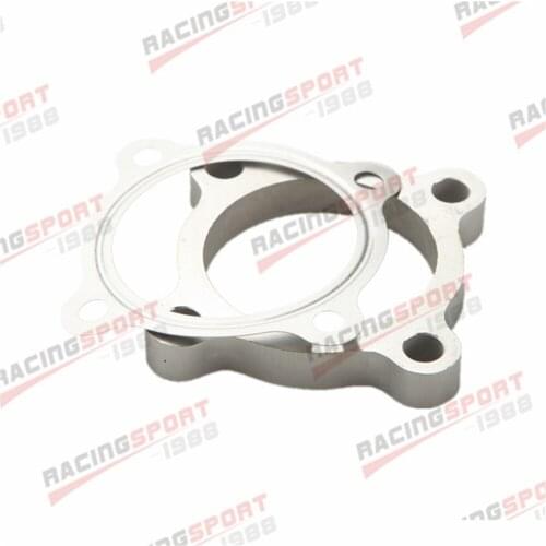 2.5" 4 Bolt SS304 Turbo Exhaust Downpipe Flange + Gasket T3 50AR T3/T4 T3