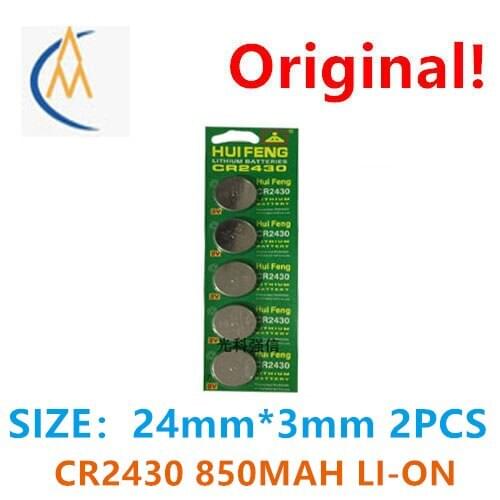 2PCS Card mounted cr2430 3V button lithium battery car key remote controller / printer electric clothes rack electronic products