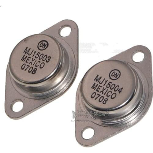 2PCS MJ15003G MJ15003 NPN Triode Gold Sealed Tube 140V20A TO-3 Pair Tube MJ15004G MJ15004