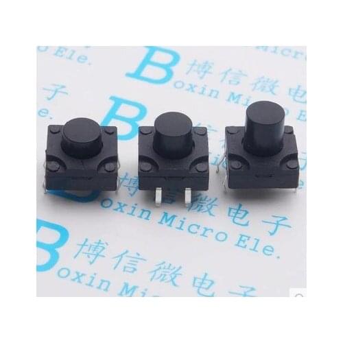 20Pcs/Lot 12*12*7Mm Waterproof Switch Dustproof Dip Four Foot Touch Switch