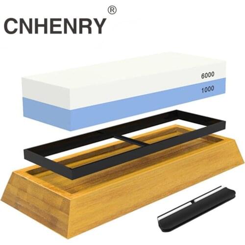Free Shipping 2 Side Grit 1000/6000 Knife Sharpening Stone Combination Whetstone for Sharpening
