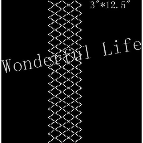 Free Shipping cheer bow diamond white clear crystal hotfix rhinestones strip Heat transfer design iron on motifs