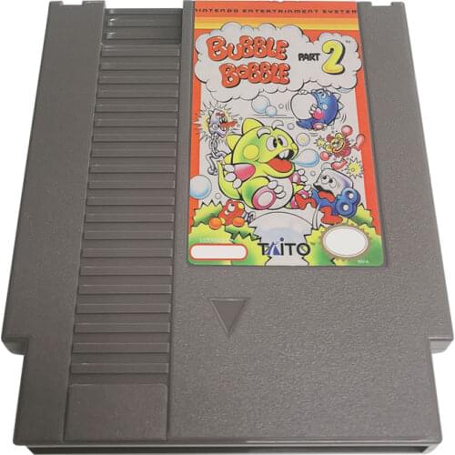 BubbleBobble2-Game Cartridge For NES Console 72 Pins 8bit Single card