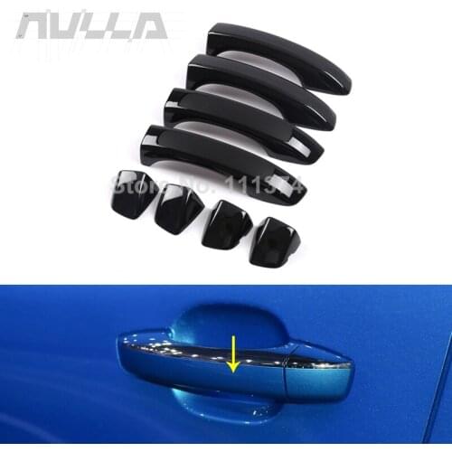 ABS Black Gloss Handle Cover Protect Cover Trim With Sticker For MG HS SUV 2019 2020 2021 Car decoration accessories