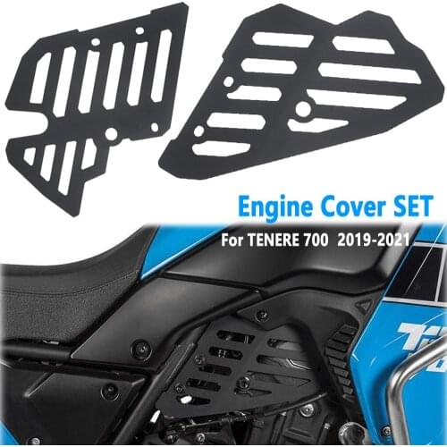 For Yamaha Tenere 700 2019-2021 NEW Motorcycle Accessories Engine Guard Cover protector Crap Flap Set