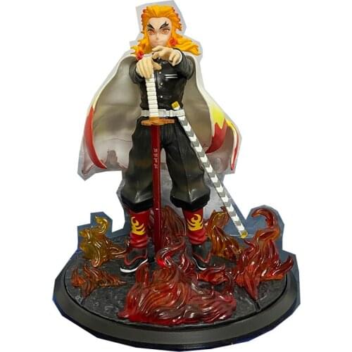 Purgatory Kyojuro GK Demon Slayers Blade Flame Pillar Limited Statue Figure 26CM