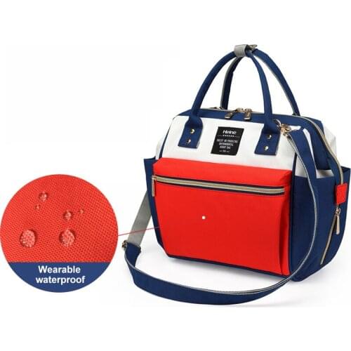 Heine Fashion Mummy Maternity Nappy Bag Large Capacity Baby Bag Travel Backpack Desinger Nursing Bag for Baby Care H10196