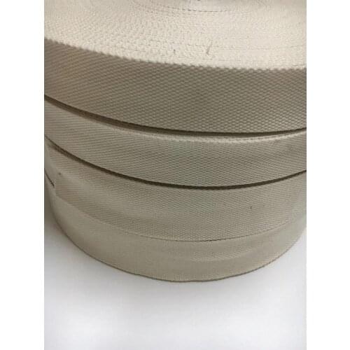 50 YARDS a roll 38 mm/50 mm RAW COLOR heavy duty cotton webbing 2mm thickness for DIY bags belt and garment accessories
