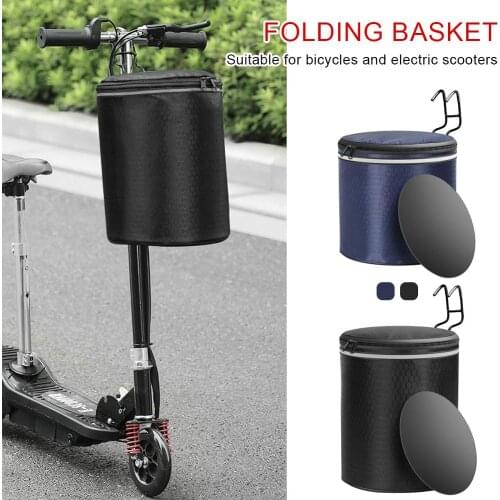Bicycle Basket Handlebar Pannier Cycling Carryings Holder Riding Pouch Biking Front Baggage Bag Waterproof Foldable Bike Basket