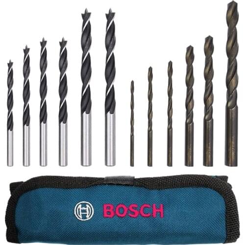 Bosch Genuine Multi-function Batch Screwdriver Accessories Head Metal Construction Woodworking Drill Bit Storage Bag Set