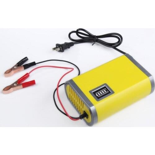 New Portable Adapter Power Supply 12V 6A Motorcycle Car Auto Battery Charger US Plug Intelligent Charging Machine Wholesale