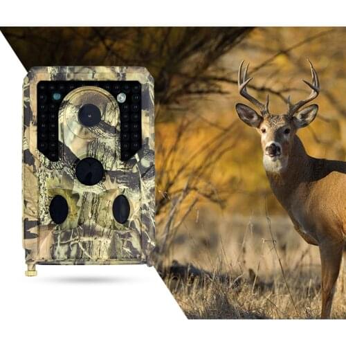 Trail Hunting Camera IP66 Waterproof 12MP 1080P Game Scouting Cam Wild Animals Monitoring Night Vision Camera With Card Reader