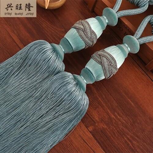 XWL 1Pair Curtain Hanging Belts Curtain Accessories Strap Tassel Fringe Tiebacks Buckle Hanging Ropes Lashing Bandage Bind Decor