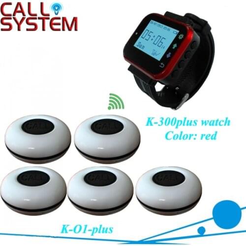 Restaurant Equipment Remote wireless paging system 5 bells with 1 wrist watch CE passed