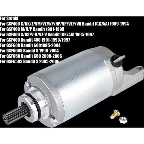 Starter Motor for Suzuki GSF400 GSF600 GSF650 GSF600S Bandit GSX 400 600 31100-10D00 31100-08F00 31100-32C11 GSF 400 600 650 S