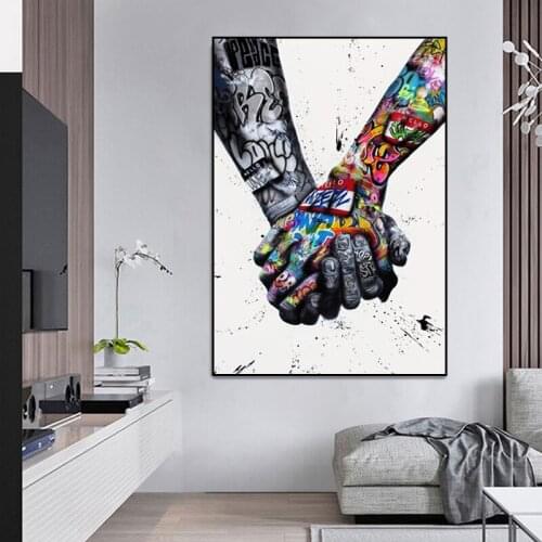Street Graffiti Collage Monkey Posters And Prints Canvas Painting Wall Pictures For Living Room Nordic Home Decoration